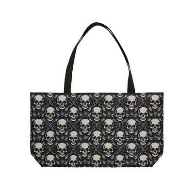 Skull Patterned Large Tote Bag