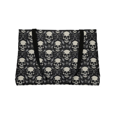 Skull Patterned Large Tote Bag