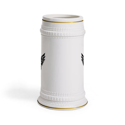 Winged Skull Ceramic Beer Stein Mug