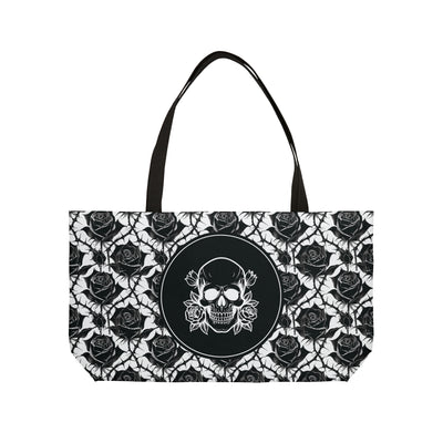 skull and gothic roses tote bag-The Cranio Collecions