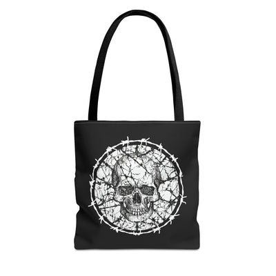 Barbed wire Skull Tote Bag-The Cranio Collections