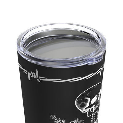 Skeleton with Flowers Drink Tumbler 20oz