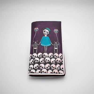Frida Kahlo Inspired Skulls & Cats Wallet