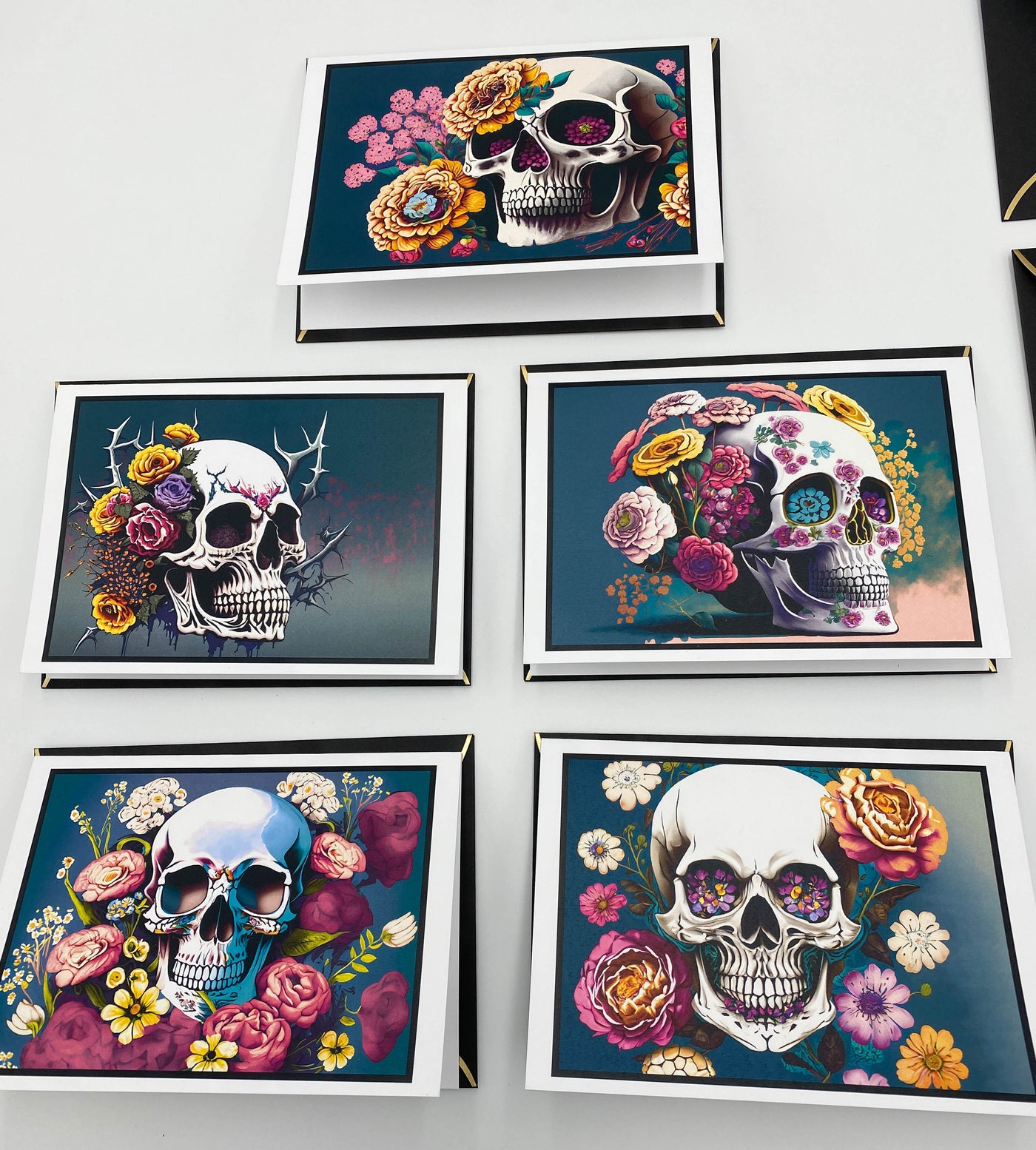 Skull Greeting Cards With Envelopes-Box of 10