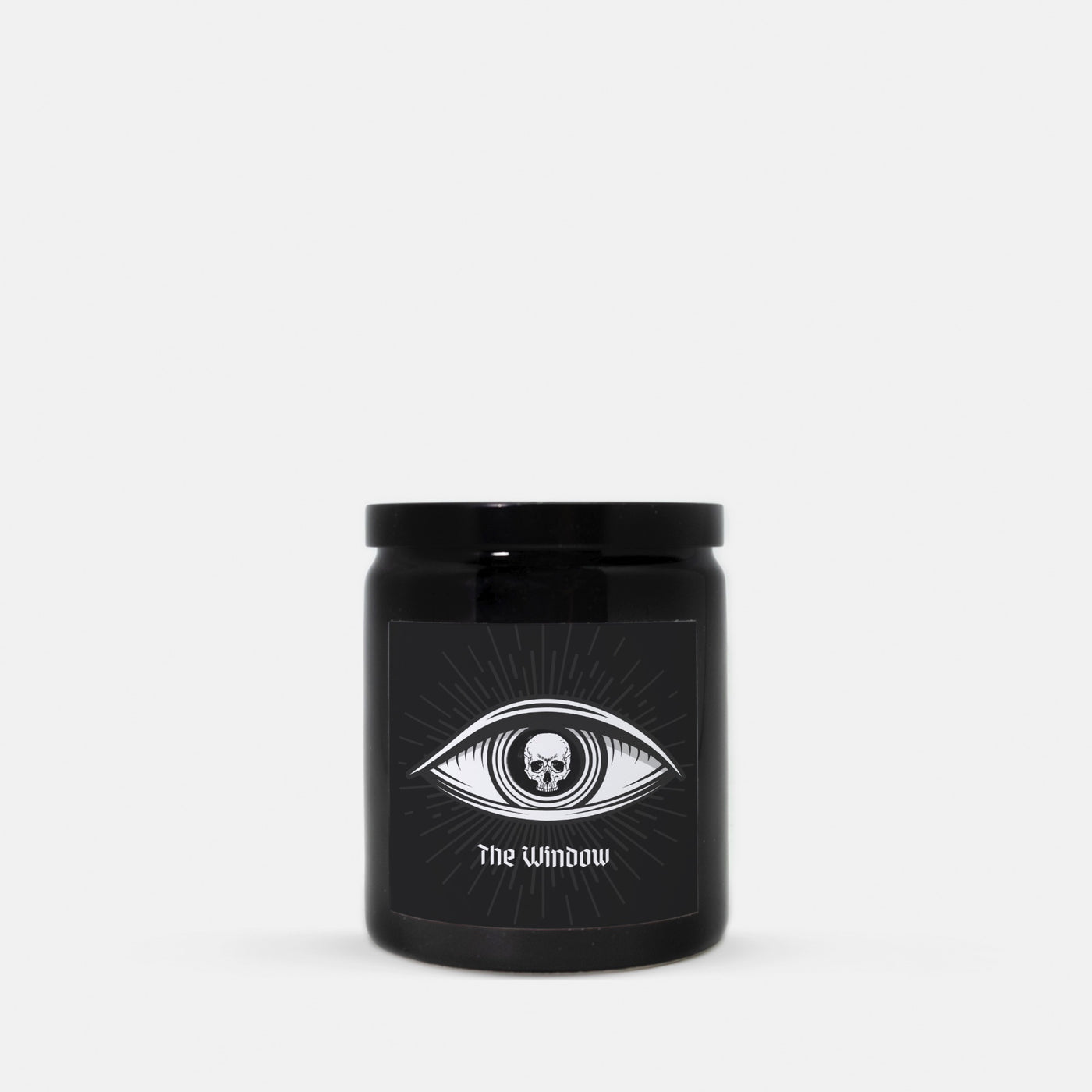 Skull In Eye "The Window" Ceramic Candle