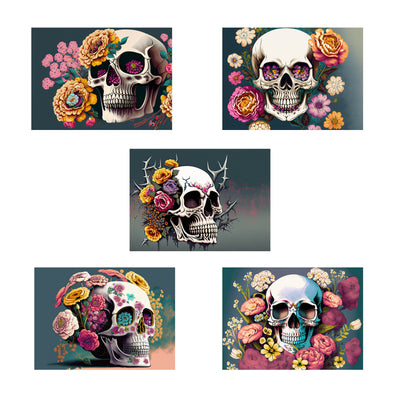 Skull Greeting Cards With Envelopes-Box of 10