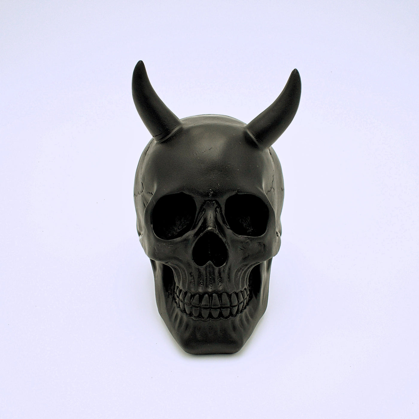 Black Horned Skull Sculpture - The Cranio Collections
