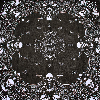 Cotton Skull Design Bandana Handkerchief - The Cranio Collections