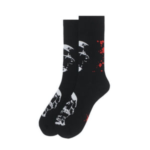 Skulls and Blood Splatter Socks - The Cranio Collections