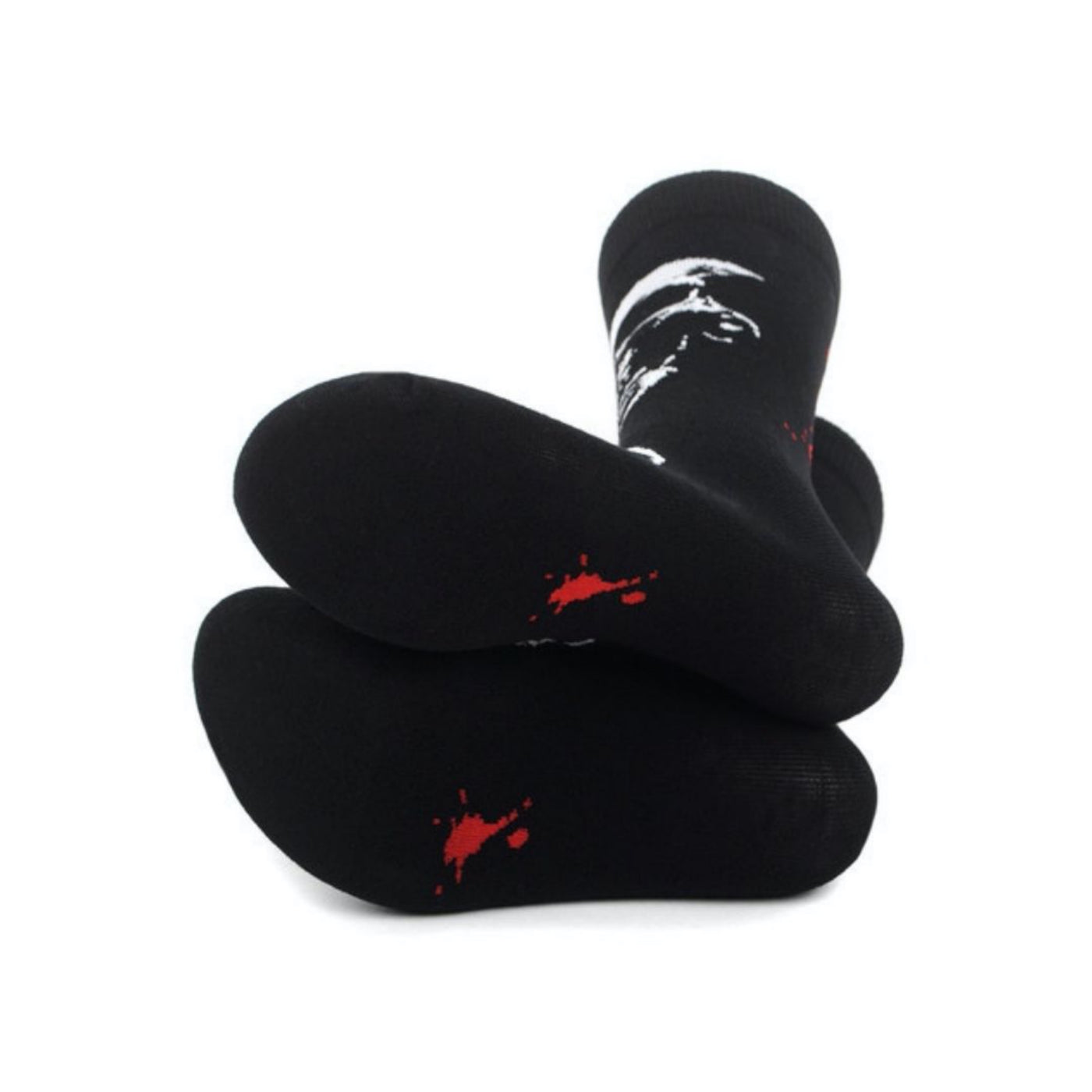 Skulls and Blood Splatter Socks - The Cranio Collections