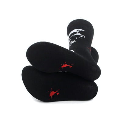 Skulls and Blood Splatter Socks - The Cranio Collections