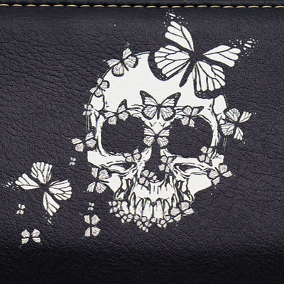 Butterflies and Skull Vegan Friendly Wallet - The Cranio Collections