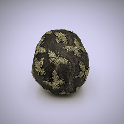 Butterflies Design Skull Sculpture - The Cranio Collections