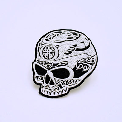 Celtic Skull Sew or Iron On Patch - The Cranio Collections