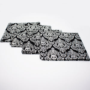Graveyard Skull Damask Design Napkin Set - The Cranio Collections