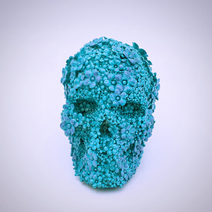 Flower Design Skull Sculpture - The Cranio Collections