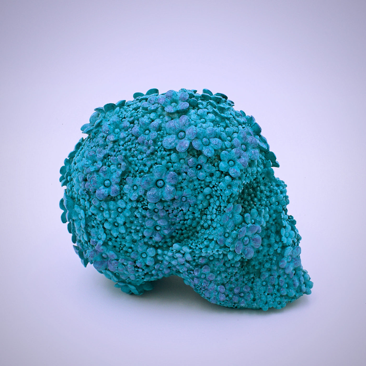 Flower Design Skull Sculpture - The Cranio Collections