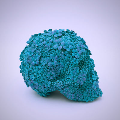 Flower Design Skull Sculpture - The Cranio Collections