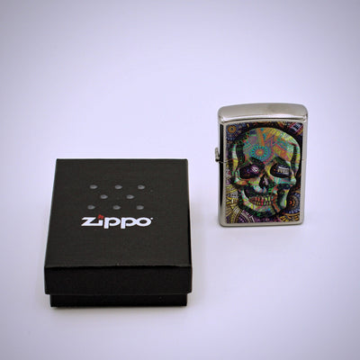Zippo Skull Design Metal Refillable Lighter - The Cranio Collections