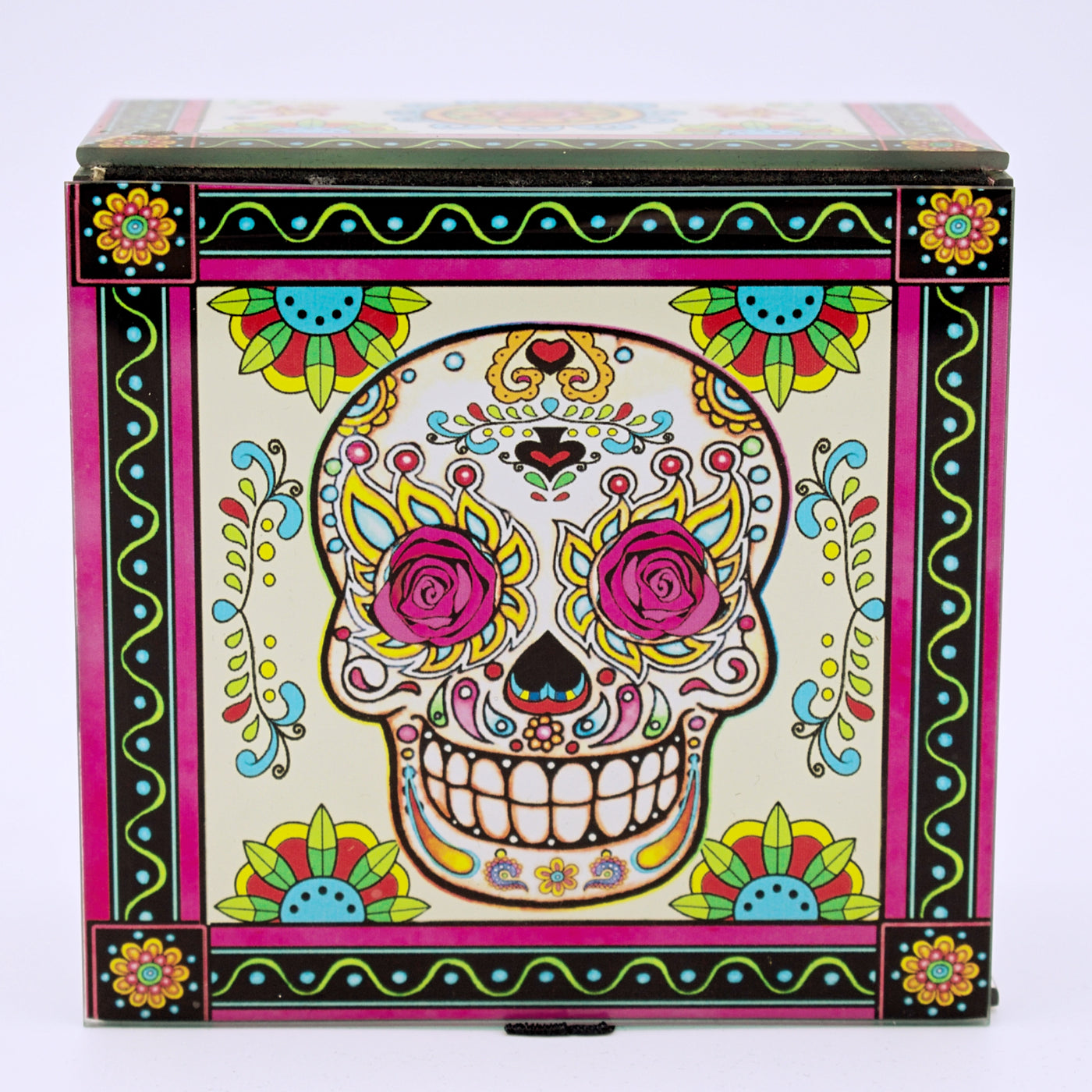 Sugar Skull Glass Storage Box - The Cranio Collections