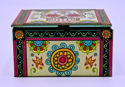 Sugar Skull Glass Storage Box - The Cranio Collections