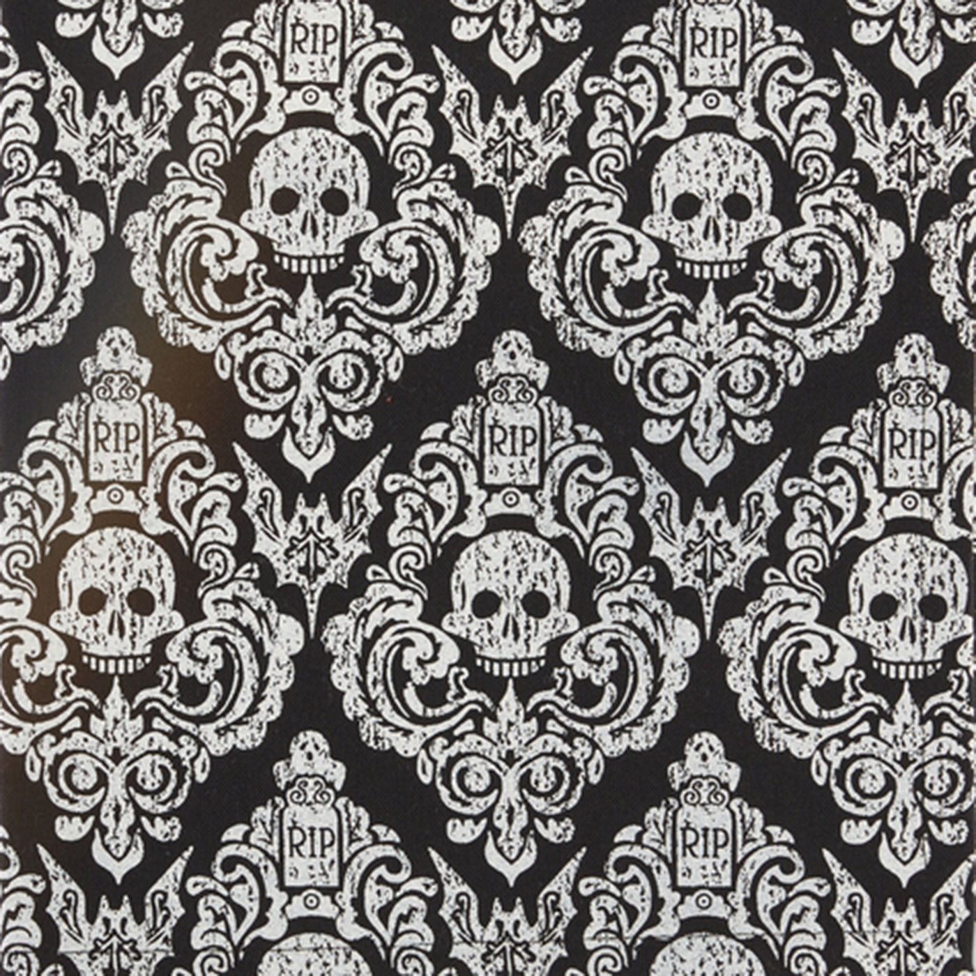 Graveyard Skull Damask Design Napkin Set - The Cranio Collections