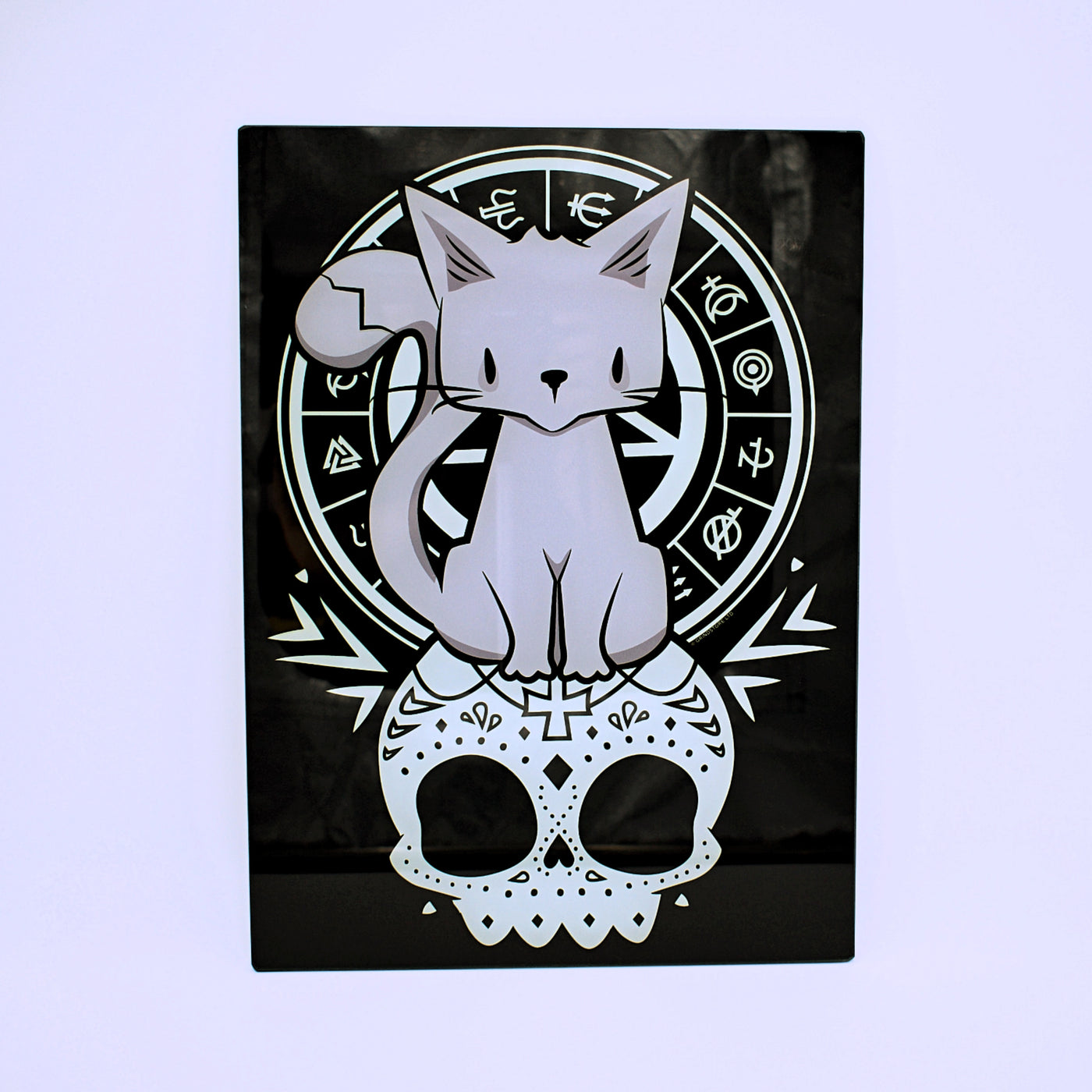 Kitty of the Night Glass Cutting Board - The Cranio Collections