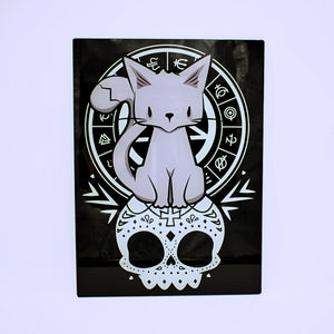 Kitty of the Night Glass Cutting Board - The Cranio Collections