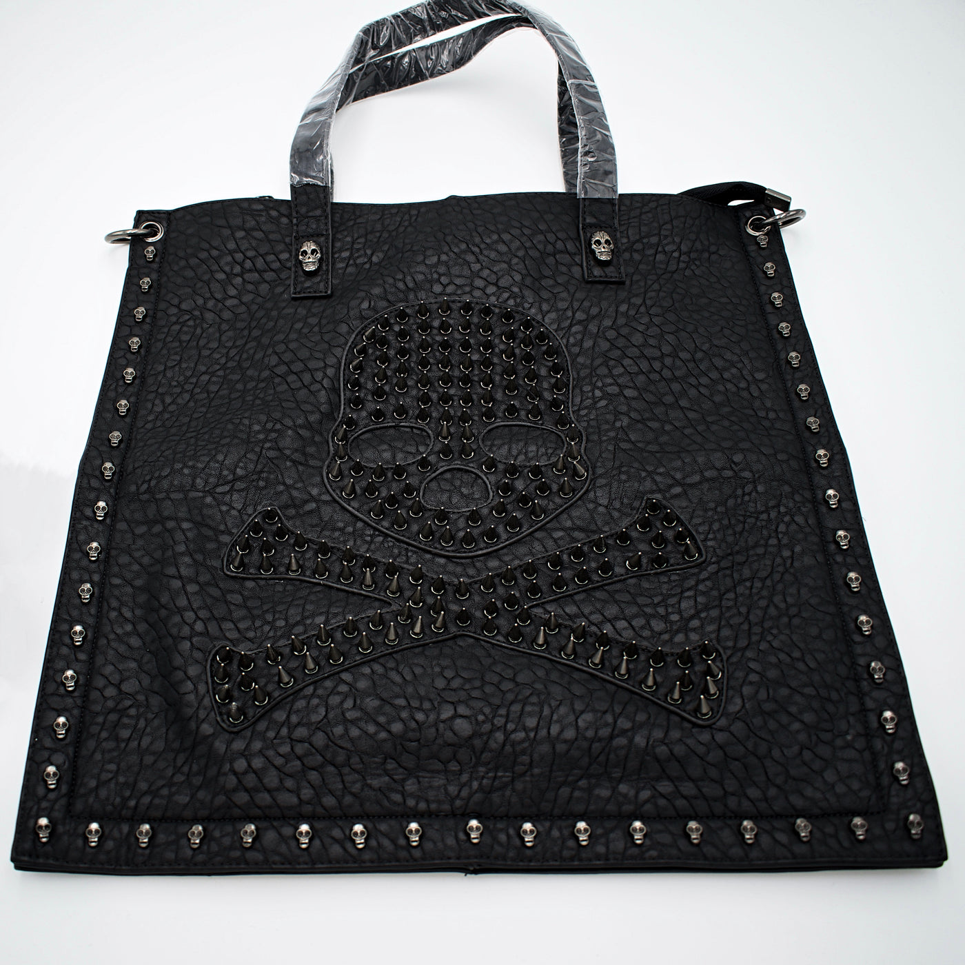 Studded Skull and Crossbones Tote Bag - The Cranio Collections