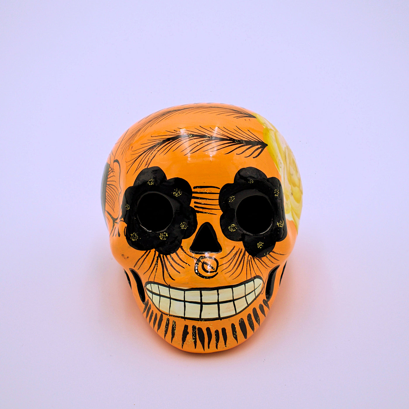 Ceramic Sugar Skull Sculpture-Medium Size - The Cranio Collections