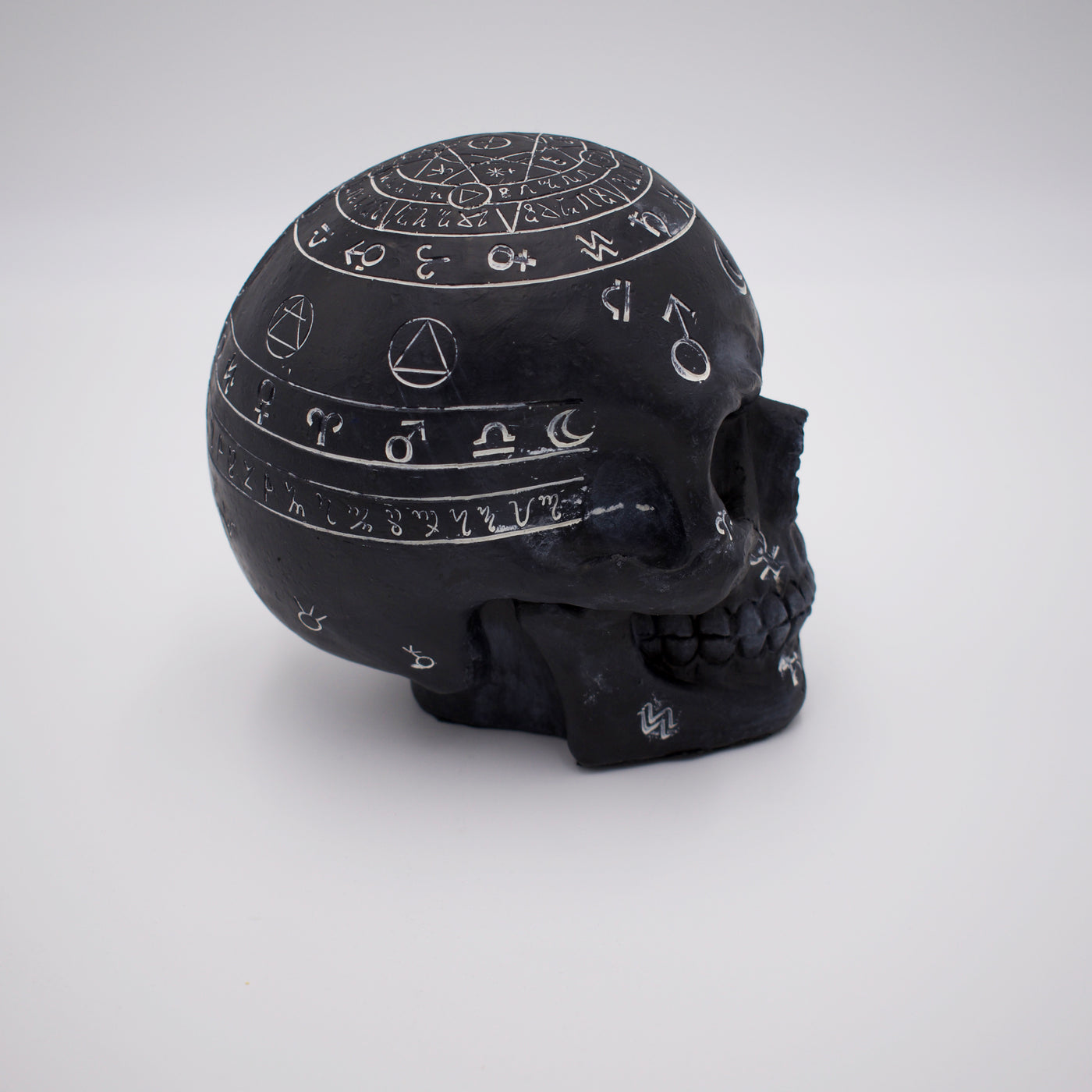 Mystical Symbols Skull Sculpture - The Cranio Collections