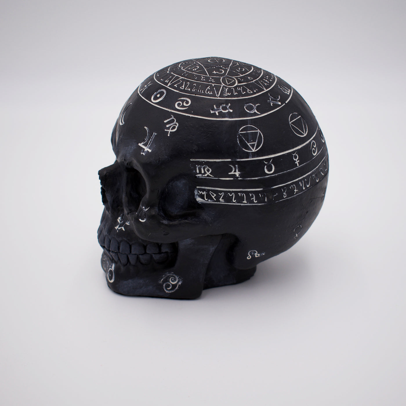 Mystical Symbols Skull Sculpture - The Cranio Collections