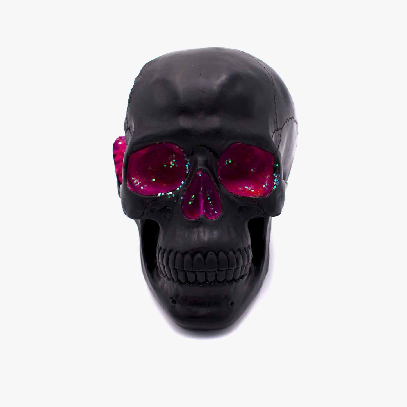 Faux Purple Geode Skull Sculpture - The Cranio Collections