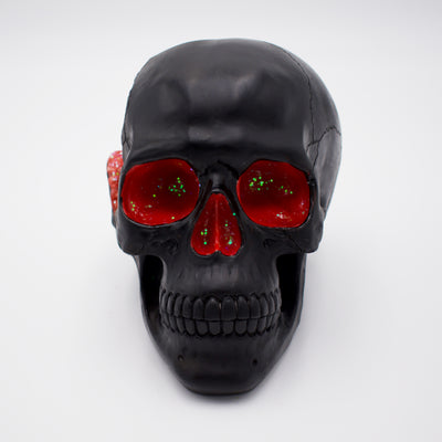 Faux Red Geode Skull Sculpture - The Cranio Collections