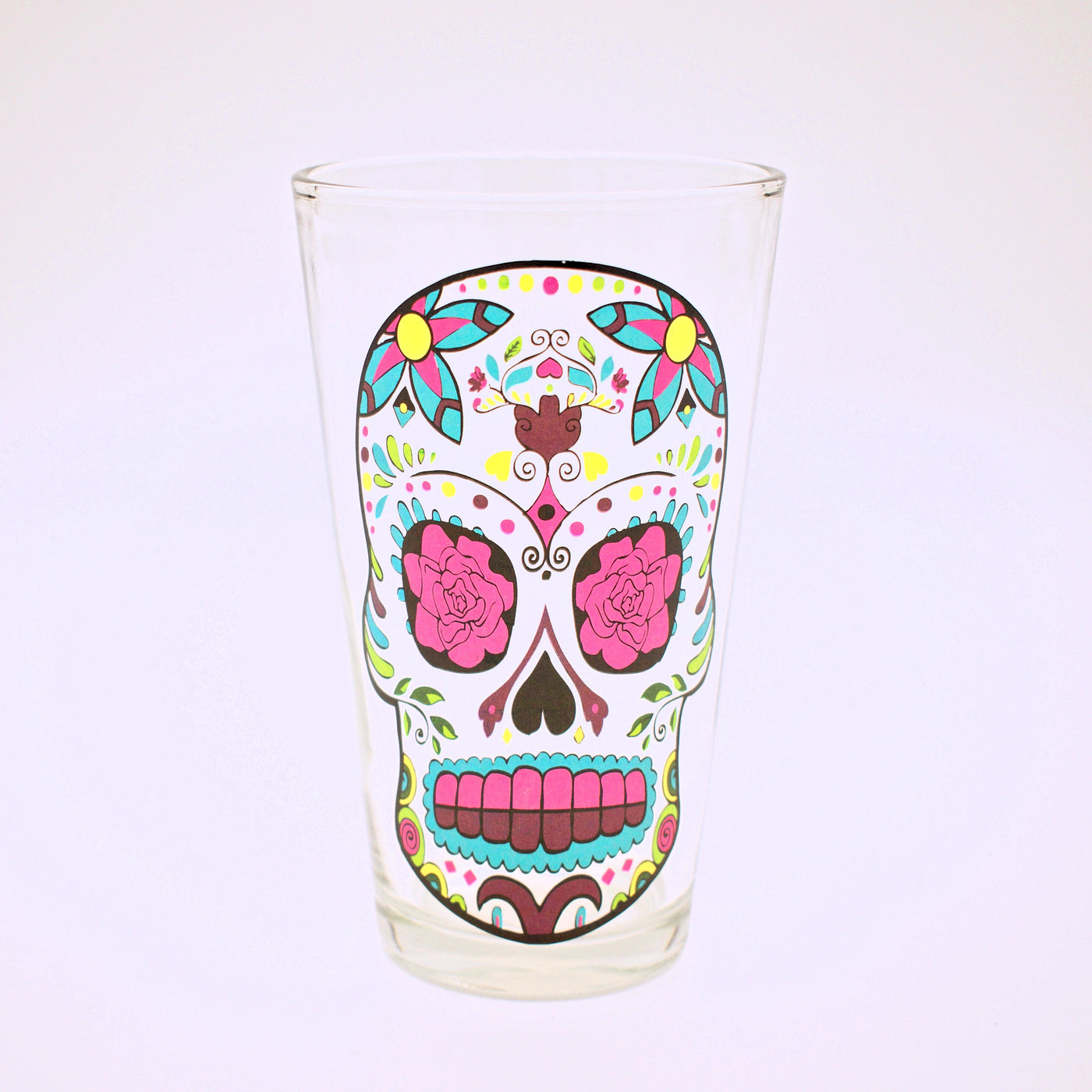 Day of the Dead Sugar Skull Drinking Glass - The Cranio Collections