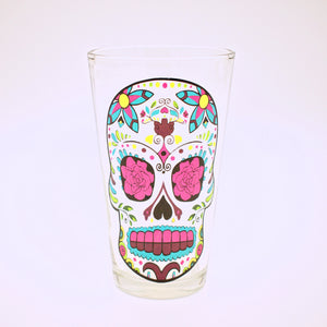 Day of the Dead Sugar Skull Drinking Glass - The Cranio Collections