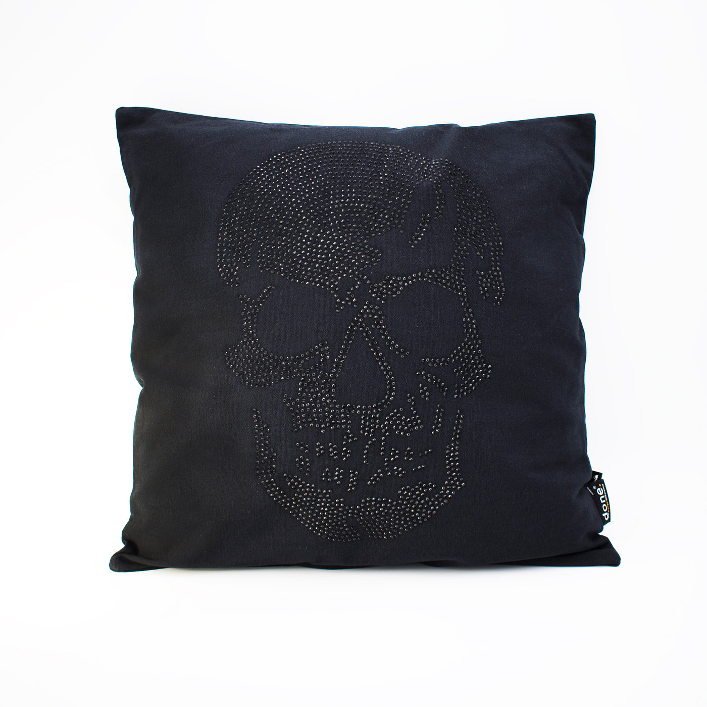 Rhinestone Skull Design Decorative Pillow