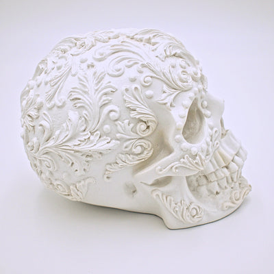 Rococo Design Skull Sculpture - The Cranio Collections