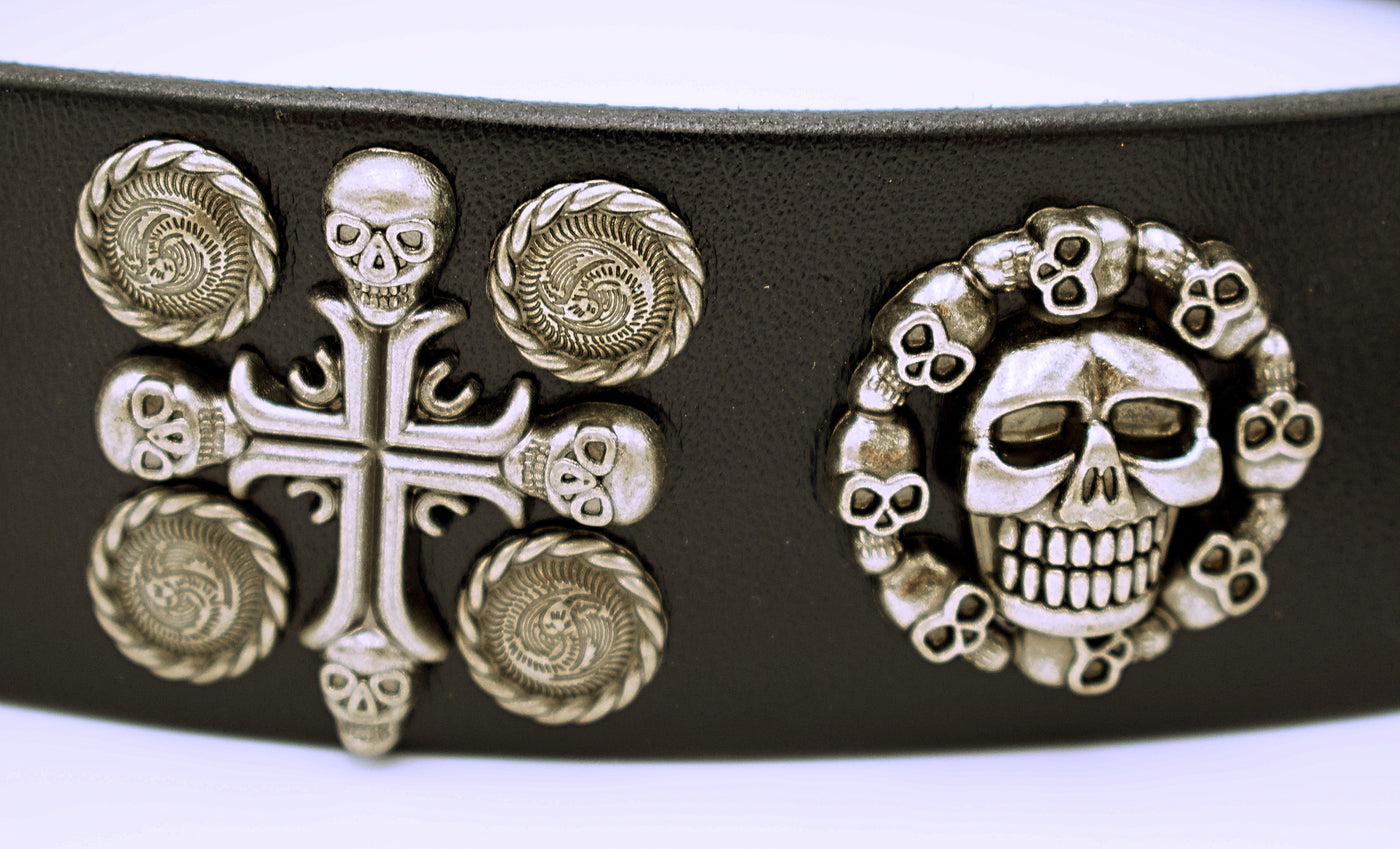 Skull and Cross Emblem Belt - The Cranio Collections