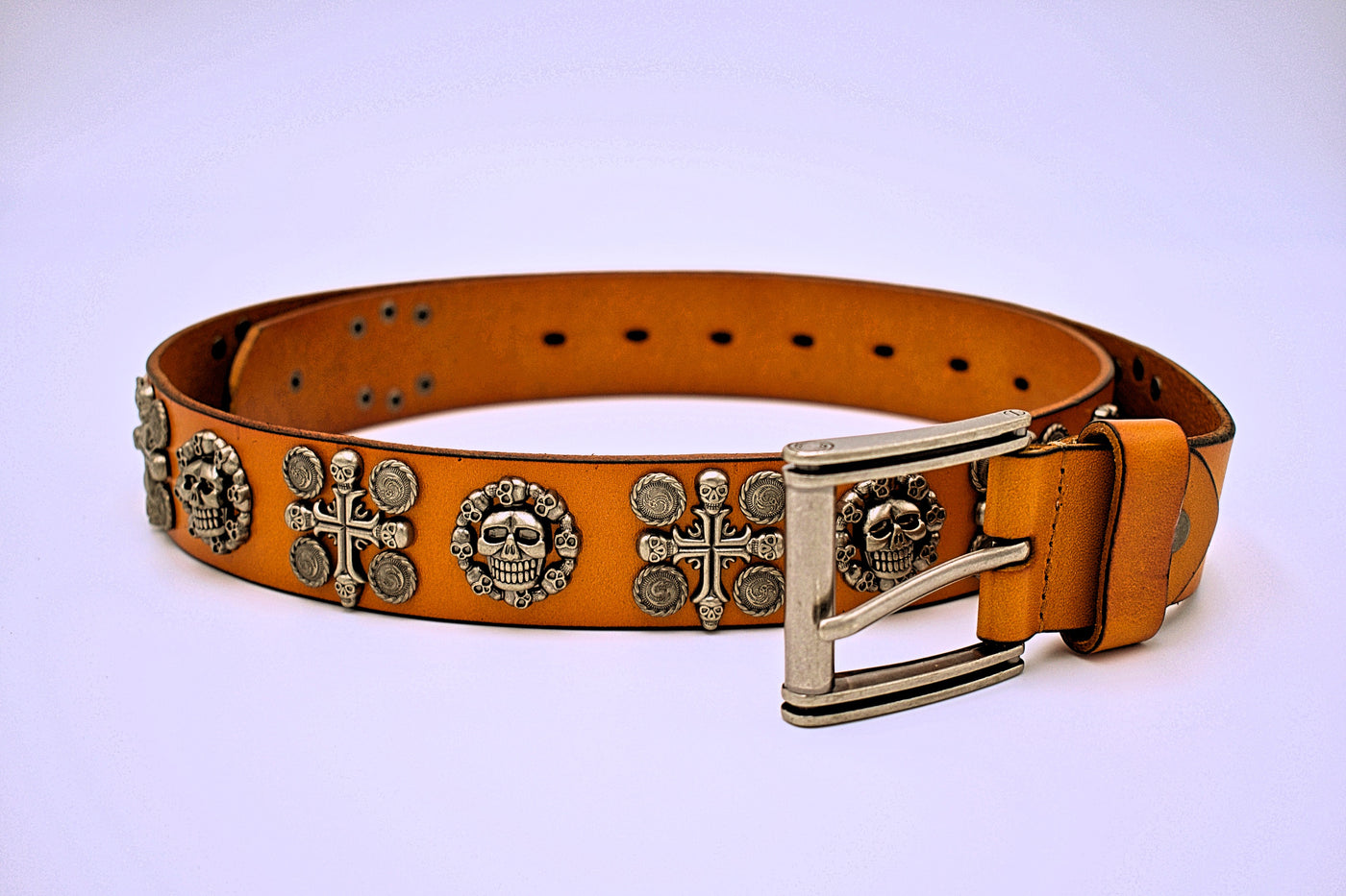 Skull and Cross Emblem Belt - The Cranio Collections