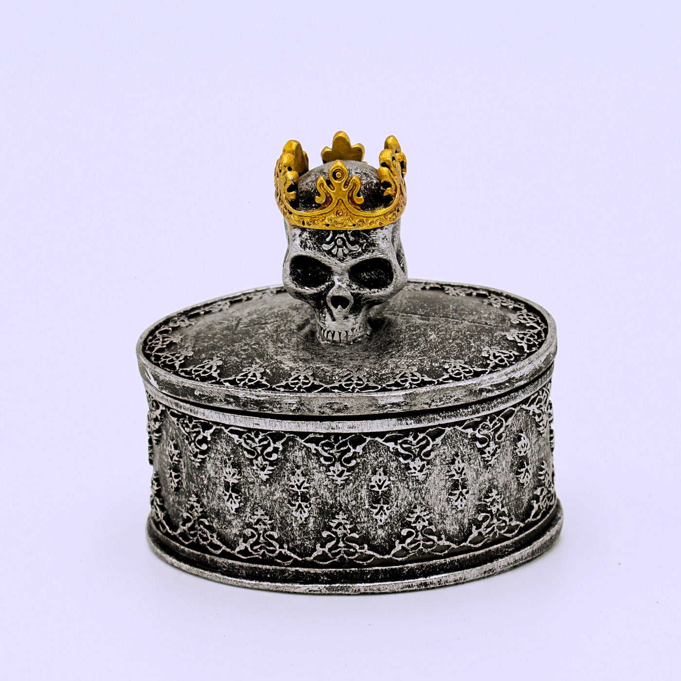 Crowned Skull Trinket Box - The Cranio Collections