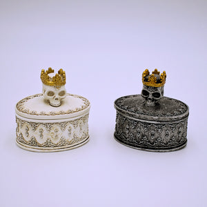 Crowned Skull Trinket Box - The Cranio Collections