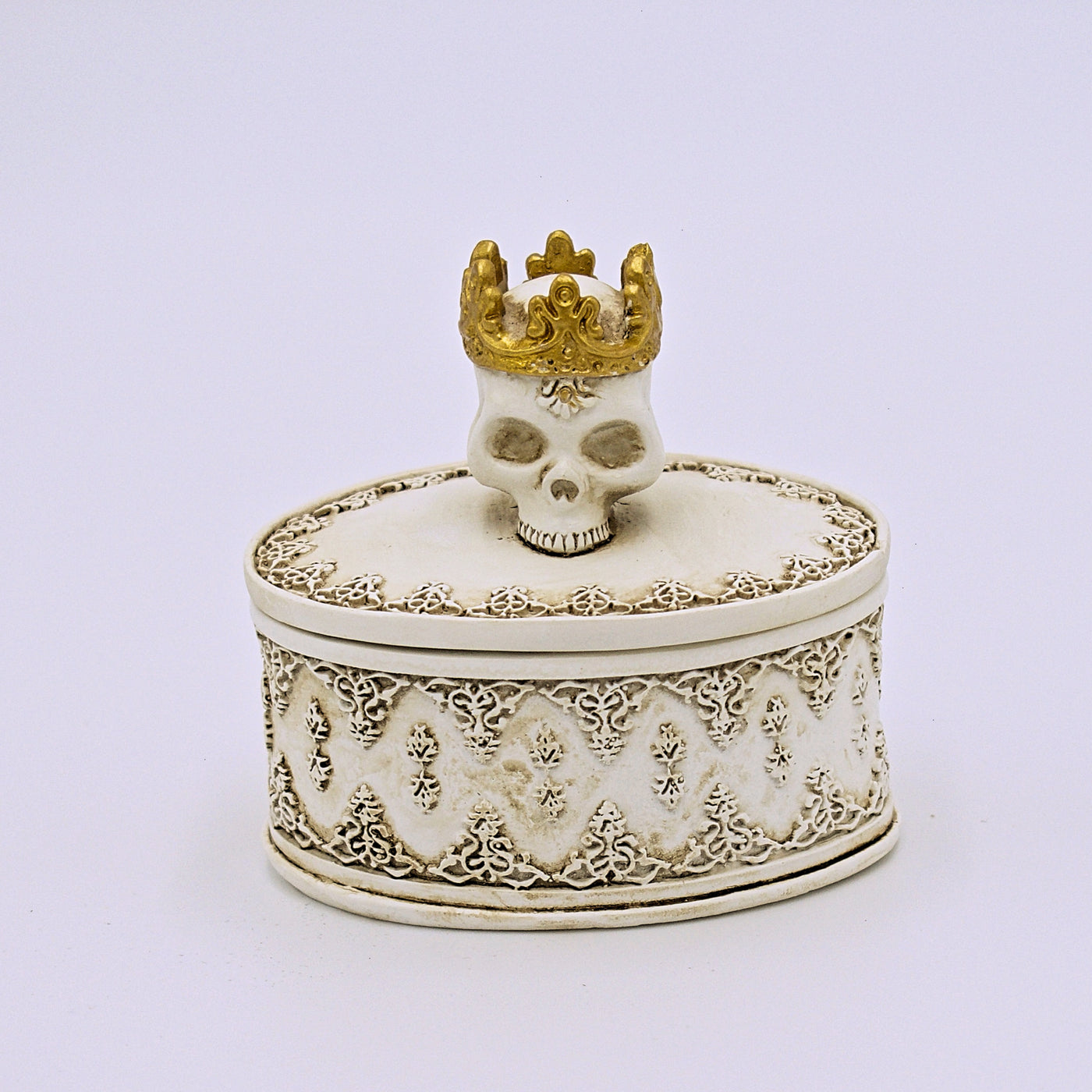 Crowned Skull Trinket Box - The Cranio Collections