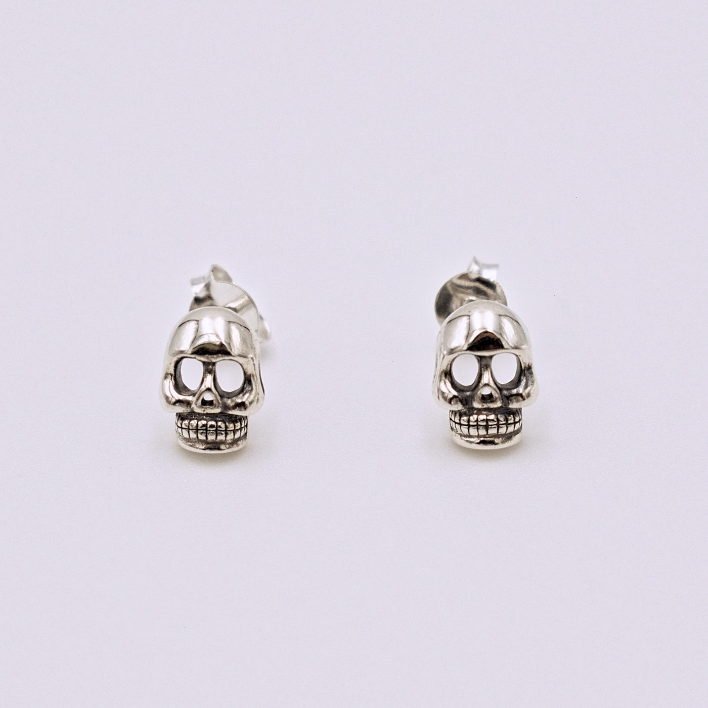 Sterling Silver Skull Post Earrings - The Cranio Collections