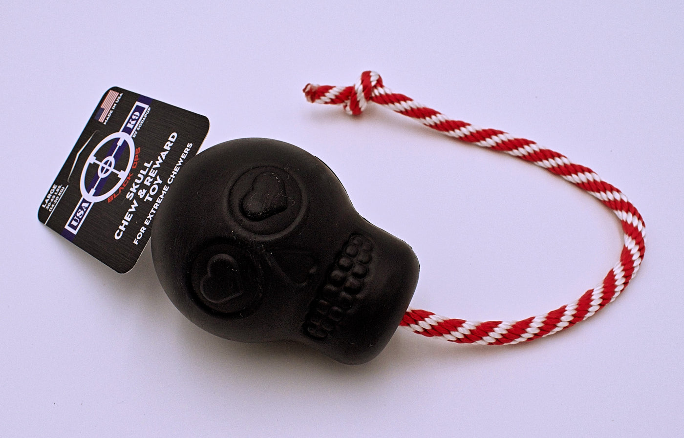 Rubber Skull Pull and Reward Toy - The Cranio Collections