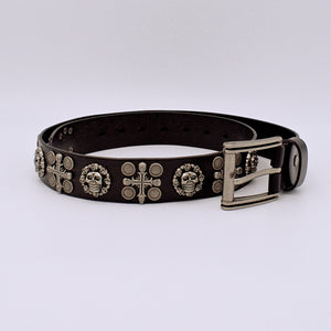 Skull and Cross Emblem Belt - The Cranio Collections