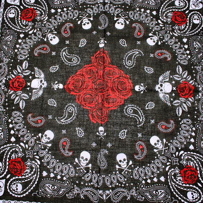 Cotton Skull Design Bandana Handkerchief - The Cranio Collections