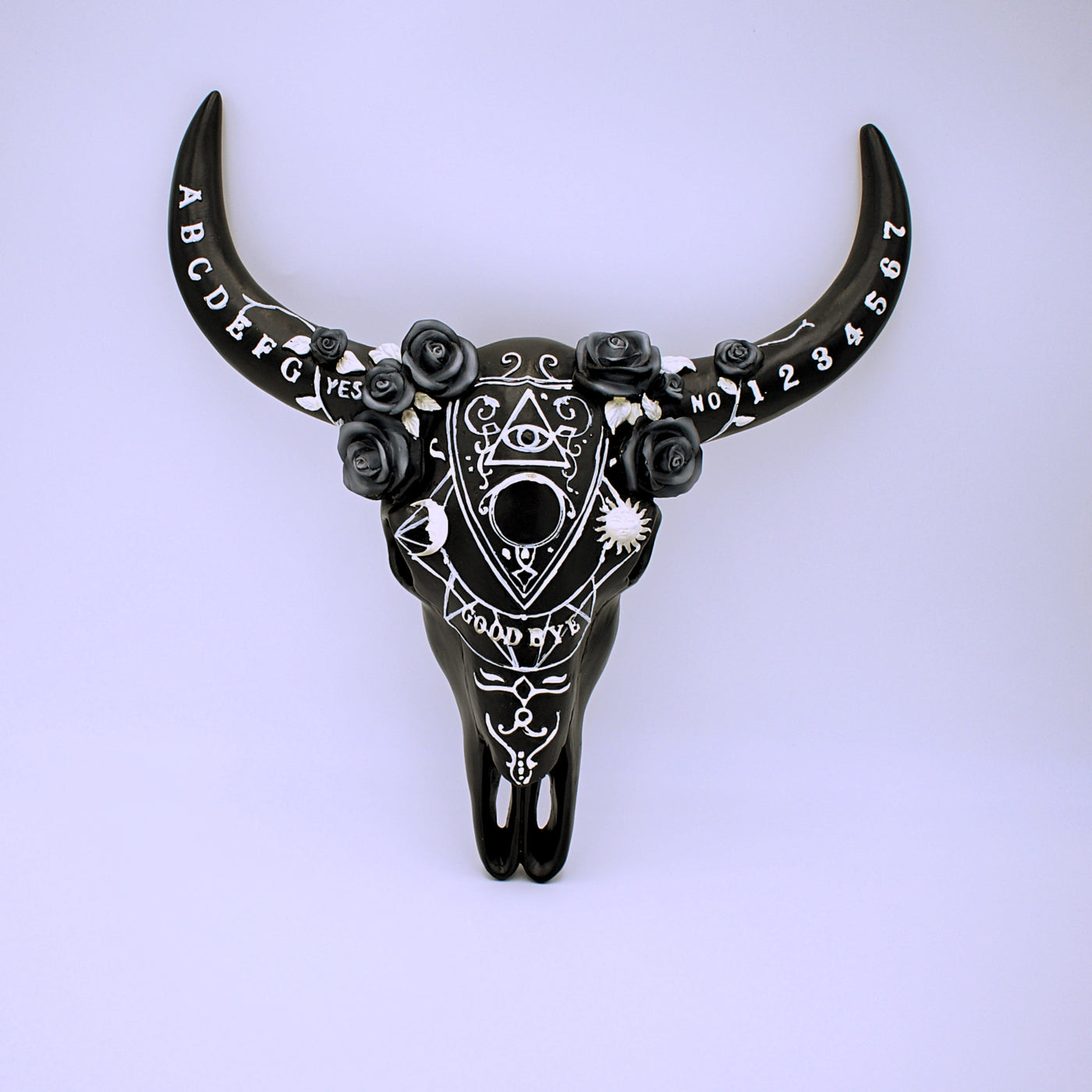 Spirit Board Cow Skull Wall Hanging - The Cranio Collections