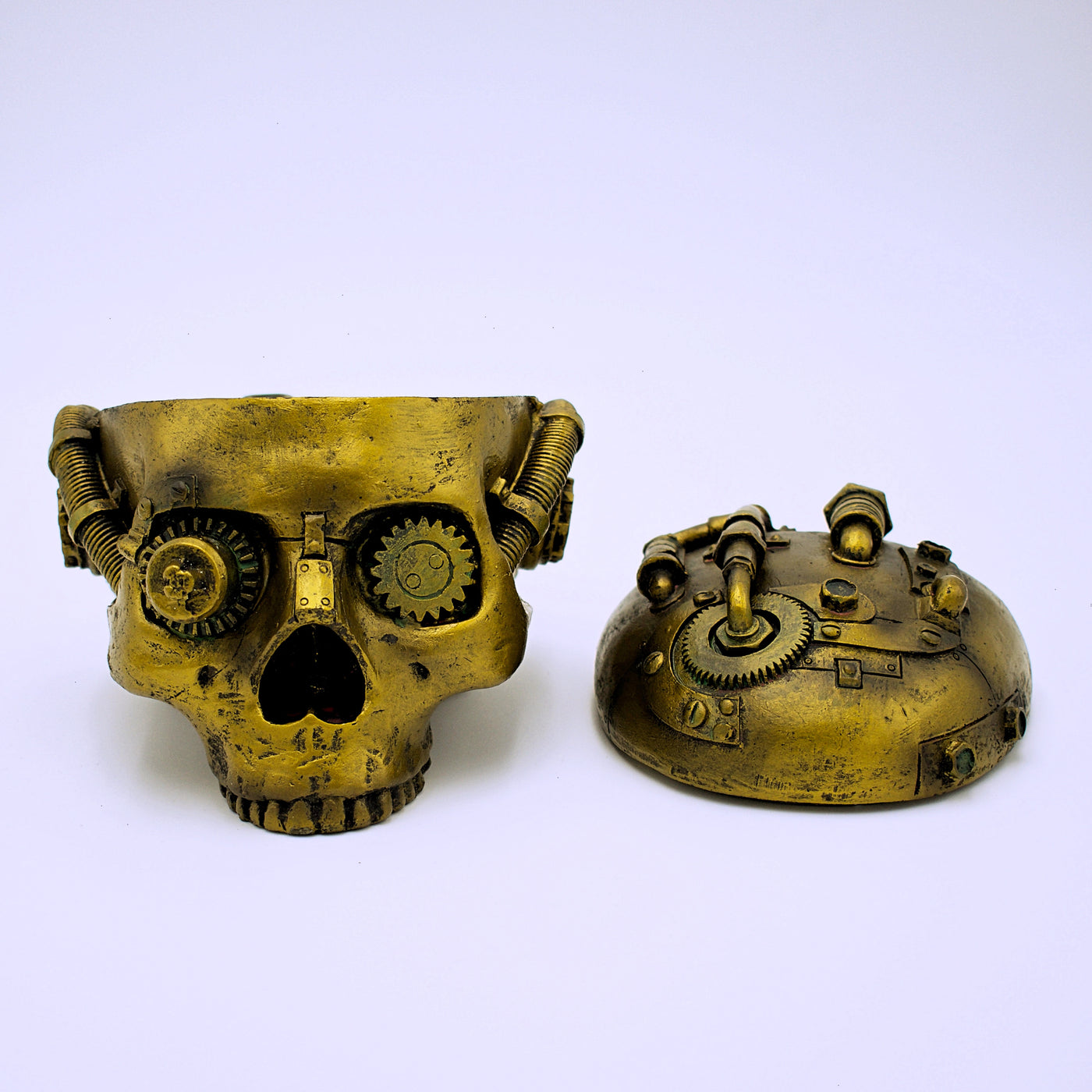 Steampunk Skull Storage Box - The Cranio Collections