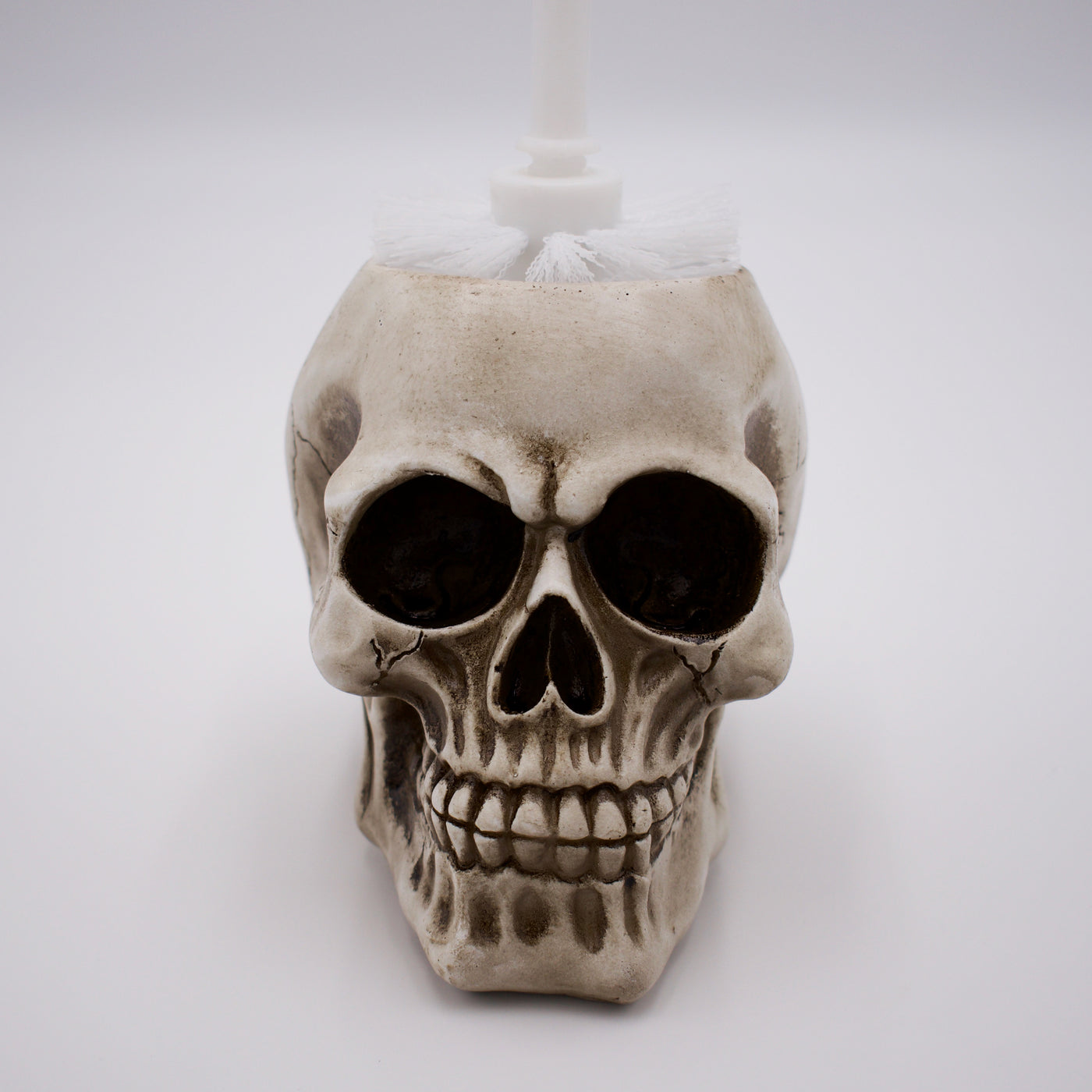 Toilet Brush with Skull Shaped Holder - The Cranio Collections